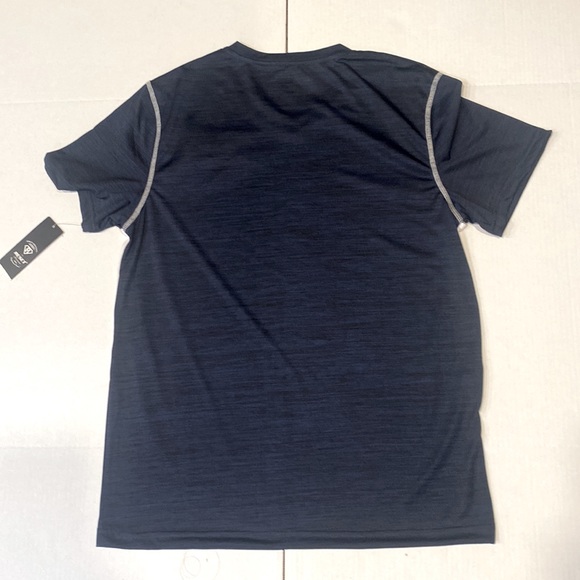 RESET PLATINUM Athletic Active Performance NWT TEE Dark Navy/Black SIZE M - Picture 2 of 11